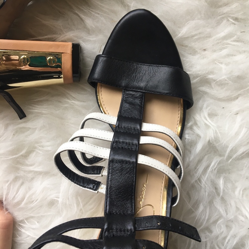 Jessica Simpson Creme And Gold Heels | Size 7.5 - Picture 2 of 8